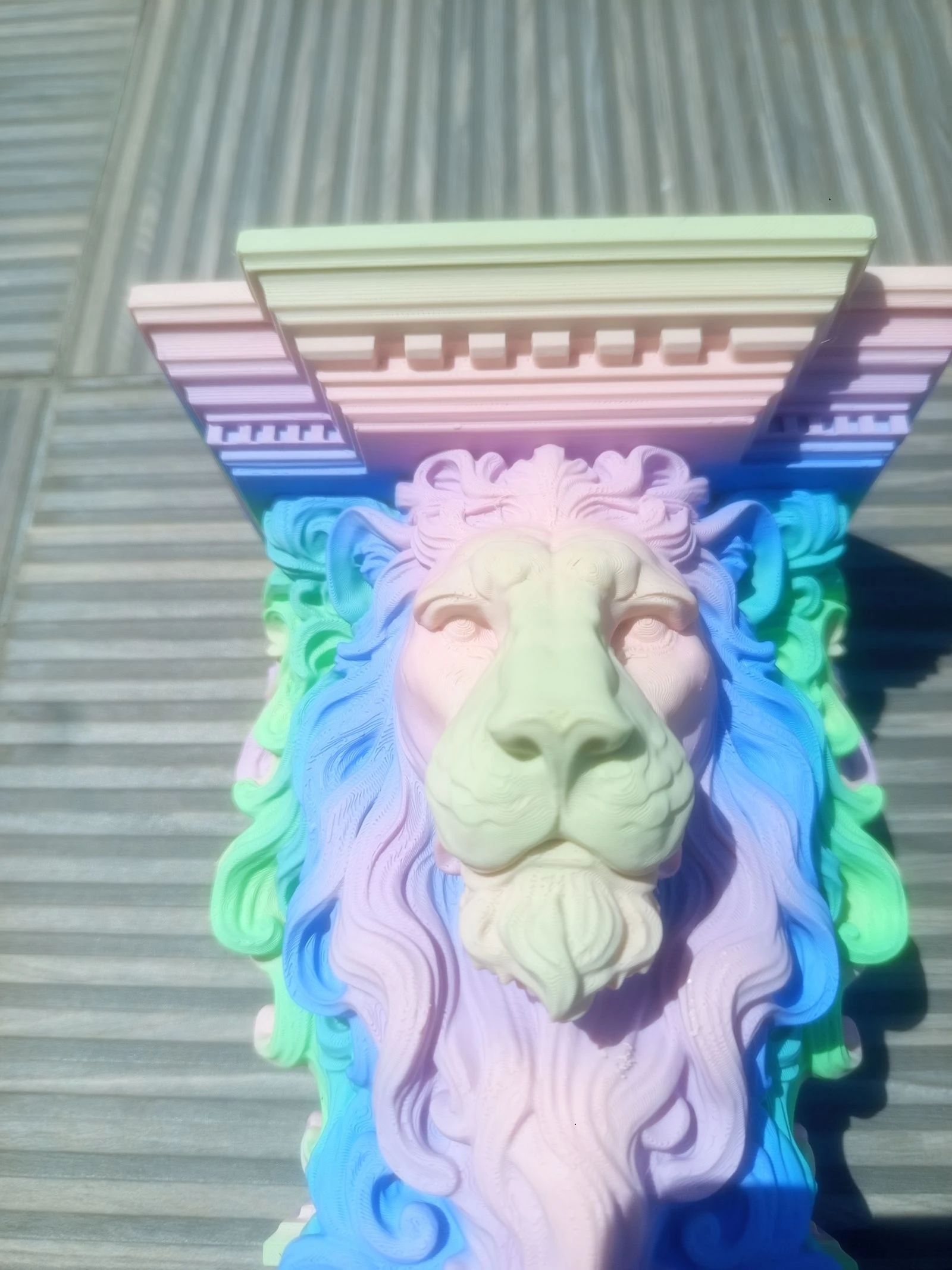 Multicolor tete de lion matte effect decoration❤️‍⚡️💛 – photo 8